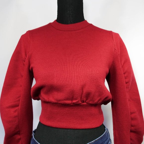 C/MEO COLLECTIVE crop knit sweater scoop neck xxs - Picture 2 of 10